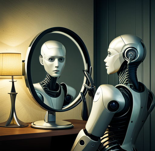 robot and it's reflection